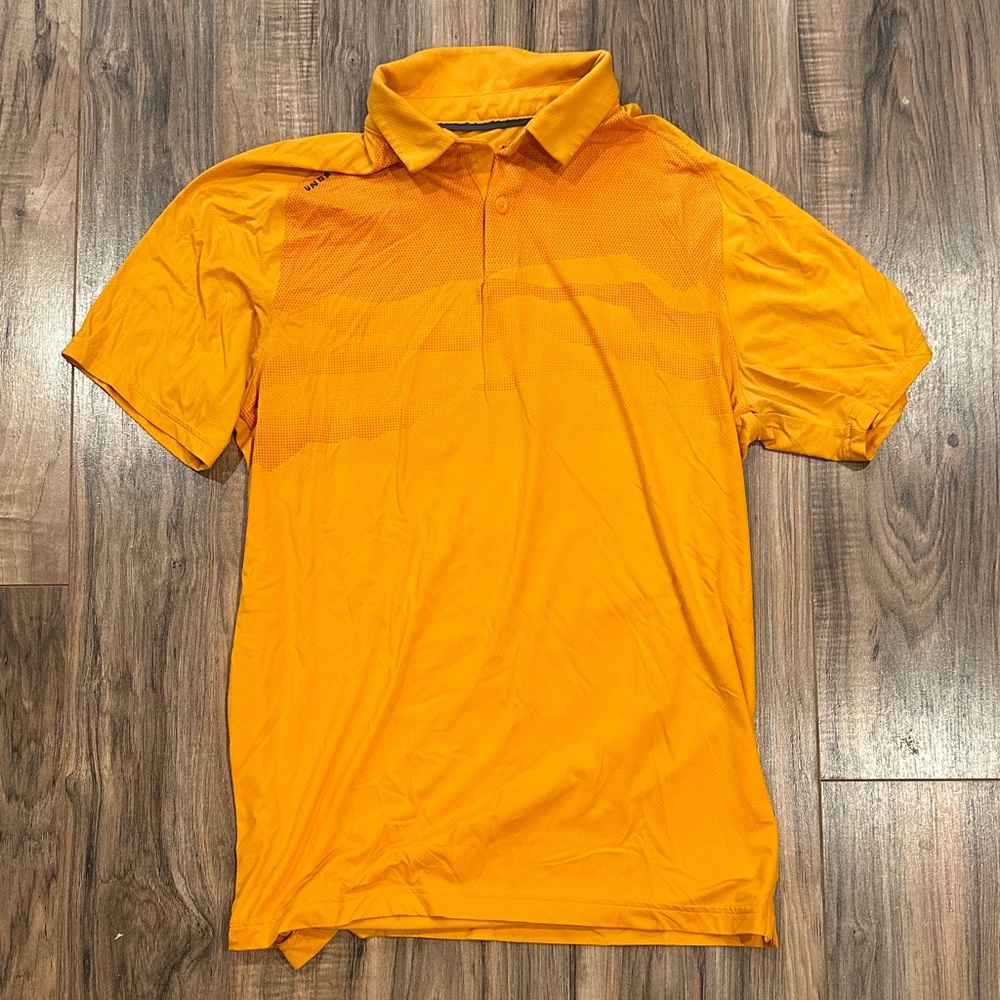Under Armor Heat Gear Men's Orange Golf Polo